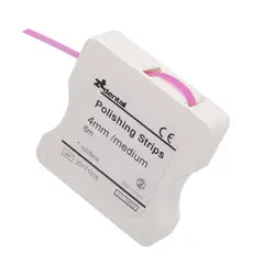 GENERICO - Rollo Hilo Pulido Dental 6 Mt Polishing Strips Medio Rosado