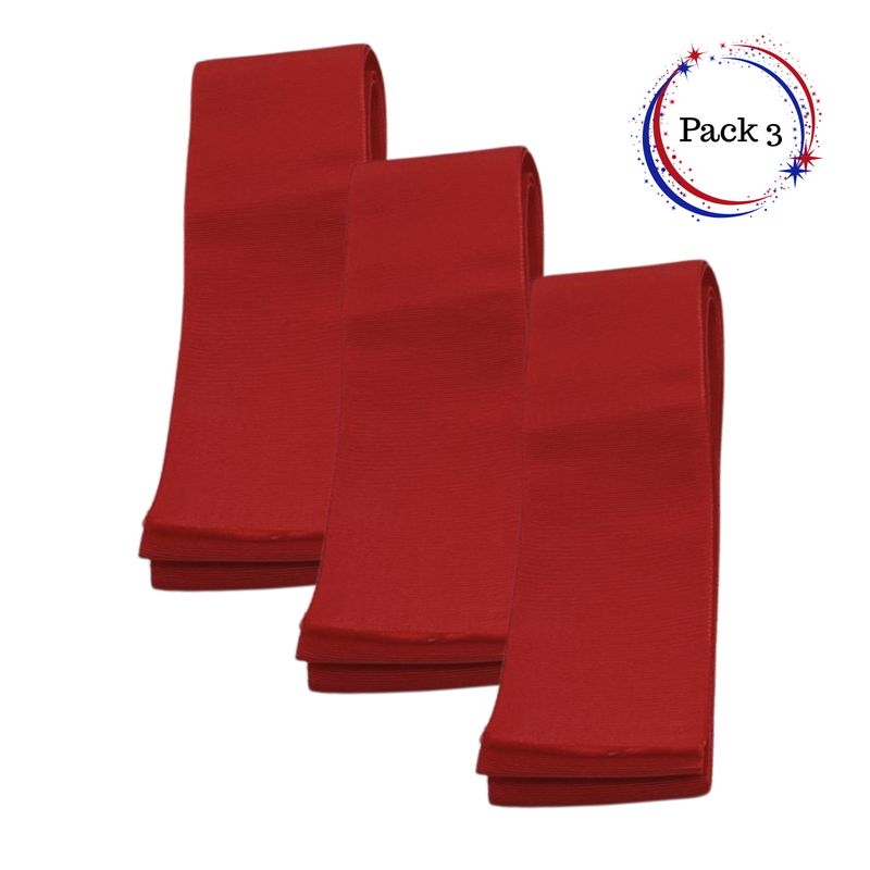 EKOL TACTICA MILITAR - Pack 3 Fajas Nortino Lana Roja Bailes Típicos Chilenos