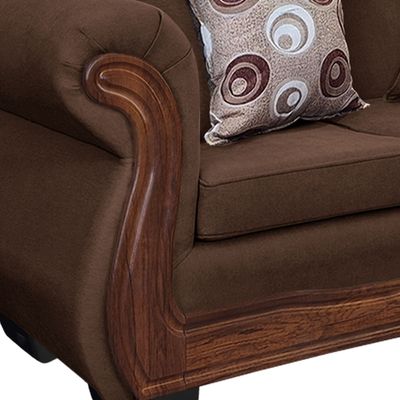 Imagen 2 del producto Sofá Con Resorte Estructural 4 Cuerpos Búfalo Chenille Café X