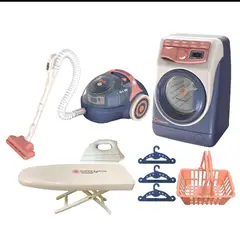 GENERICO - Set De Cocina De Juguete Aspiradora Lavadora Luces Y Sonido