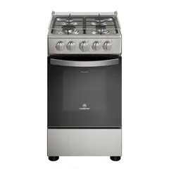 MADEMSA - Cocina a Gas 4 Platos LimpiaFácil y Parrillas Alambrón FM4LS