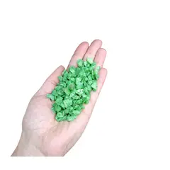 GENERICO - Cuarzo Tamaño Arroz Pigmentado Decorativo Verde Claro 1kg