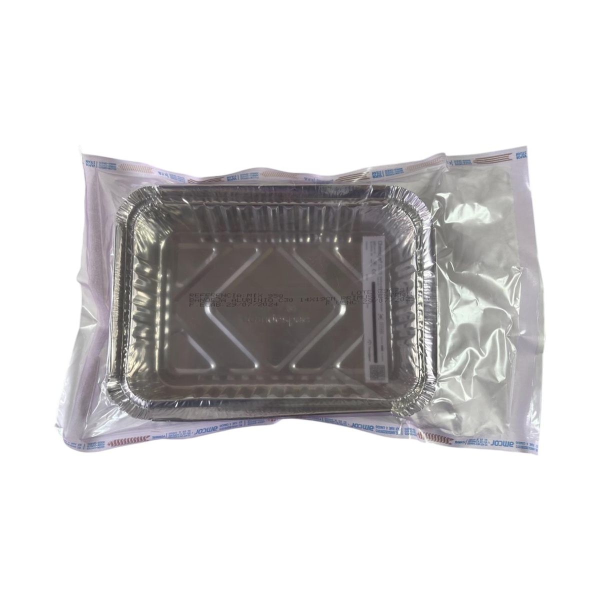 PRIMUS - Bandeja Aluminio Esterilizada C30 14 x 19 cm Pack 50 Uni