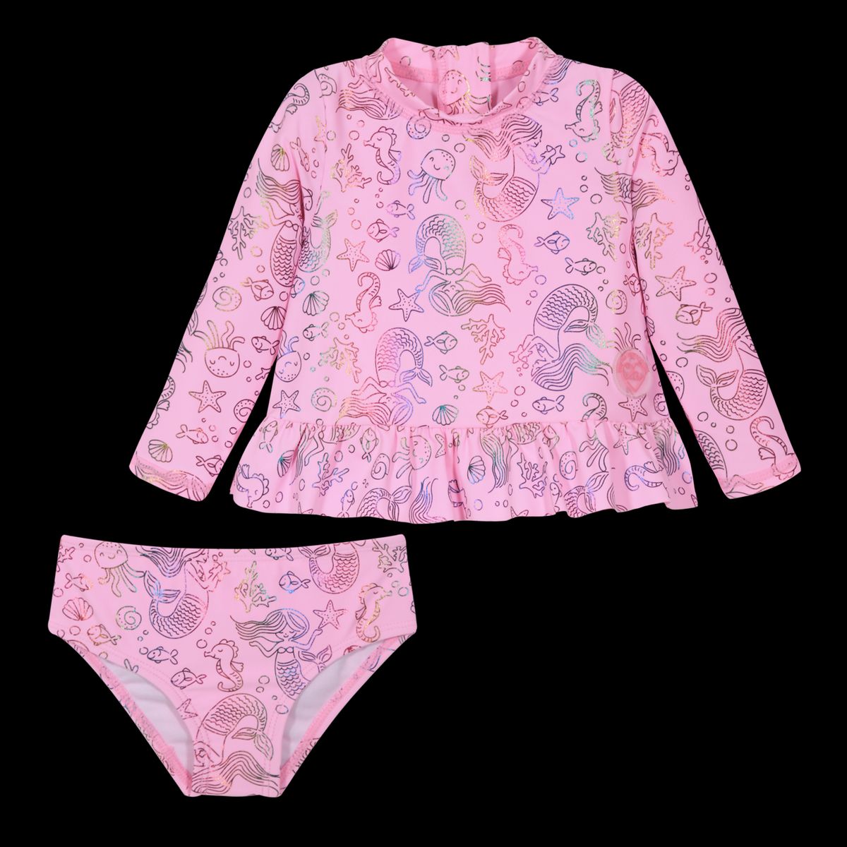 H2O WEAR - Traje de Baño Bebe Niña Set UV50 MLarga H2O Wear Rosado - Rosa