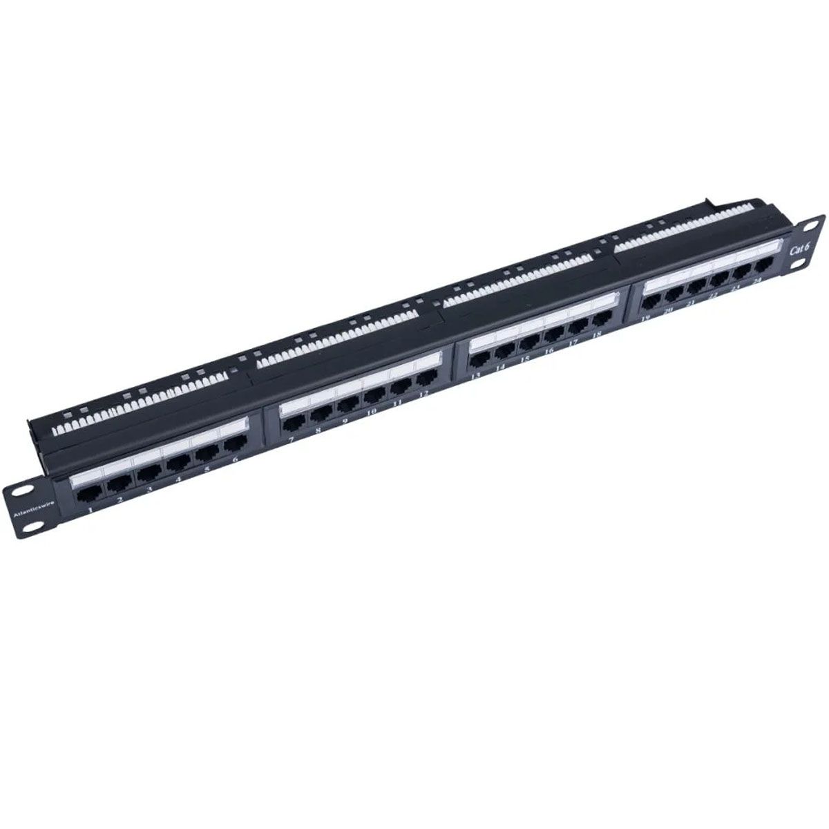 ATLANTICSWIRE - PATCH PANEL CAT6 24 PUERTOS, CON ORDENADOR