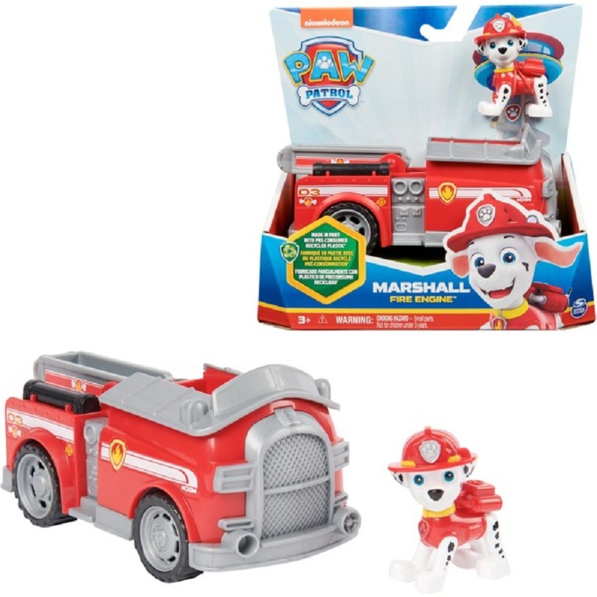 PAW PATROL - Paw Patrol Marshall Camión Patrulla Canina C Figura Original
