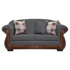 AMERICA DECORA - Sofá Con Resorte Estructural 3 Cuerpos Búfalo Chenille Gris X