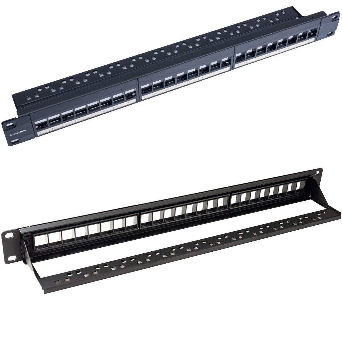 ATLANTICSWIRE - PATCH PANEL DESCARGADO 24 PUERTOS, CON ORDENADOR