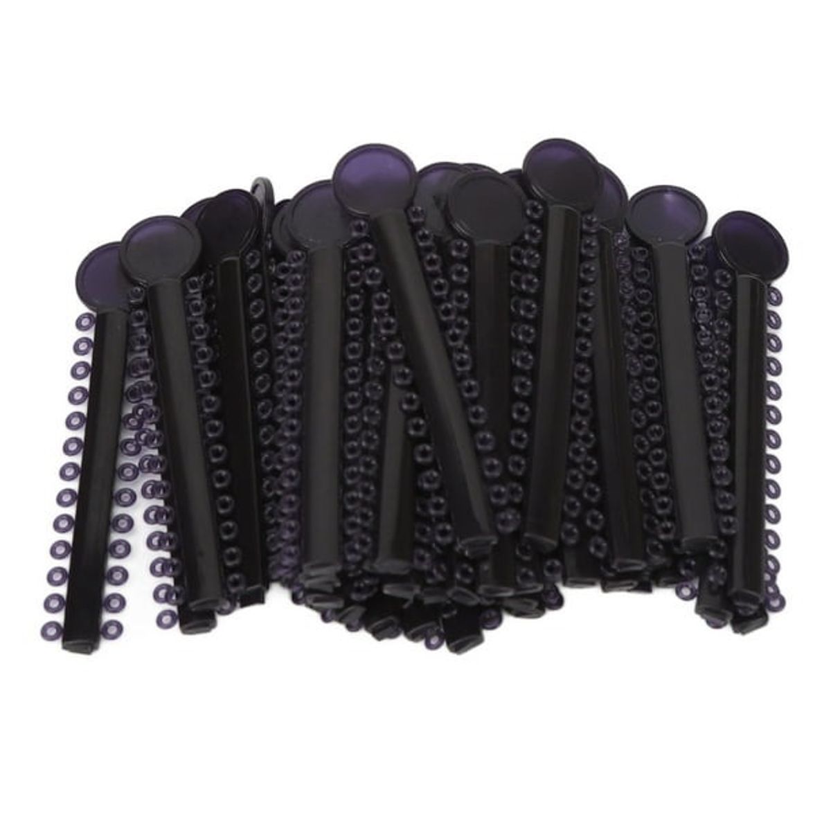 GENERICO - Pack Bandas Ligaduras Elásticos Ortodoncia Color Negro