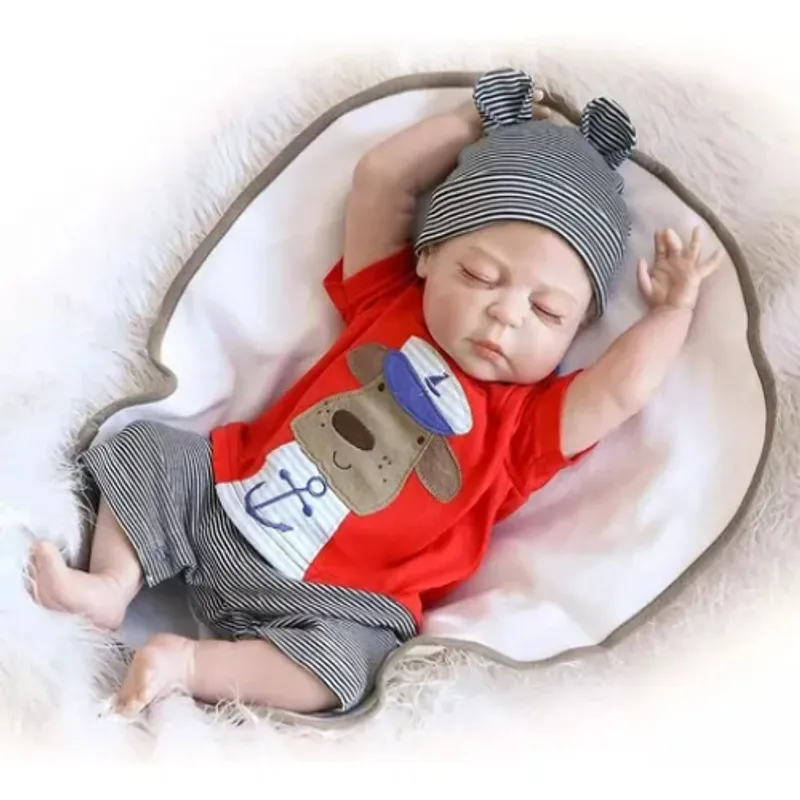 GENERICO - Bebé Reborn Niño 100% Silicona 50 Cm Incluye Accesorios