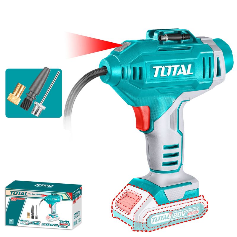 TOTAL TOOLS - Inflador de Neumáticos Inalámbrico Total