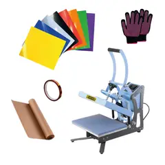 GENERICO - Kit Básico Estampadora Craft Hoby Express Celeste 22x30 SF26