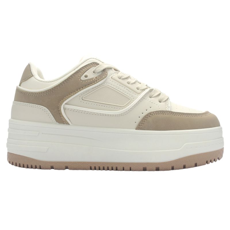 CHALADA - Zapatilla Mujer Beige Urbano Chalada Mitsu-4