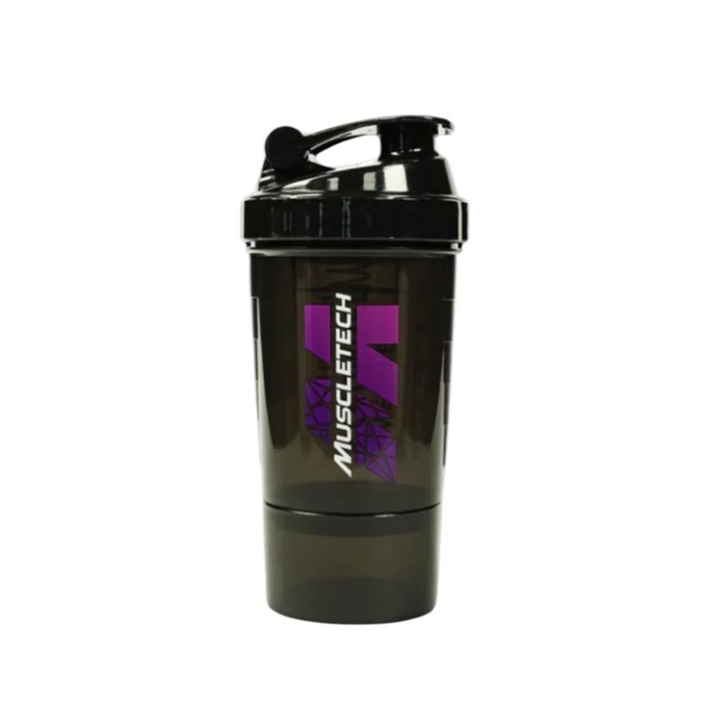 MUSCLETECH - SHAKER DOBLE COMPARTIMIENTO 500ML - MUSCLETECH