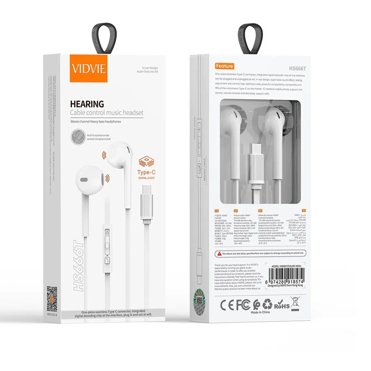 GENERICO - Audífonos Manos Libres Micrófono HS666T Tipo-C