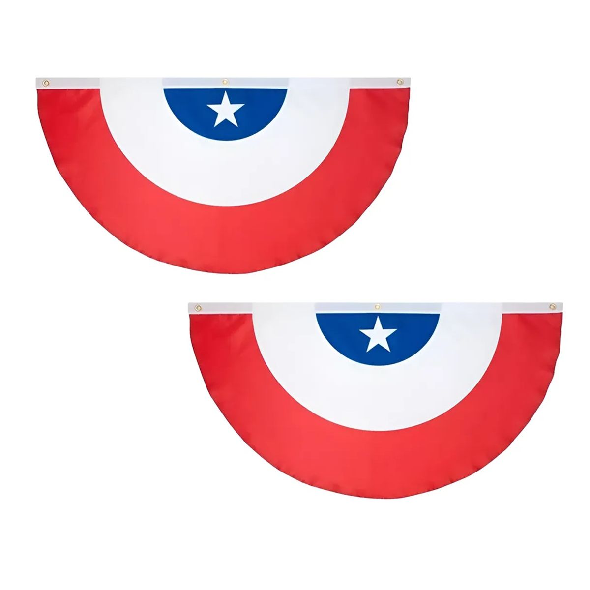 GENERICO - Pack X2 Bandera Escarapela De Chile 120x60cm Fiestas Patrias