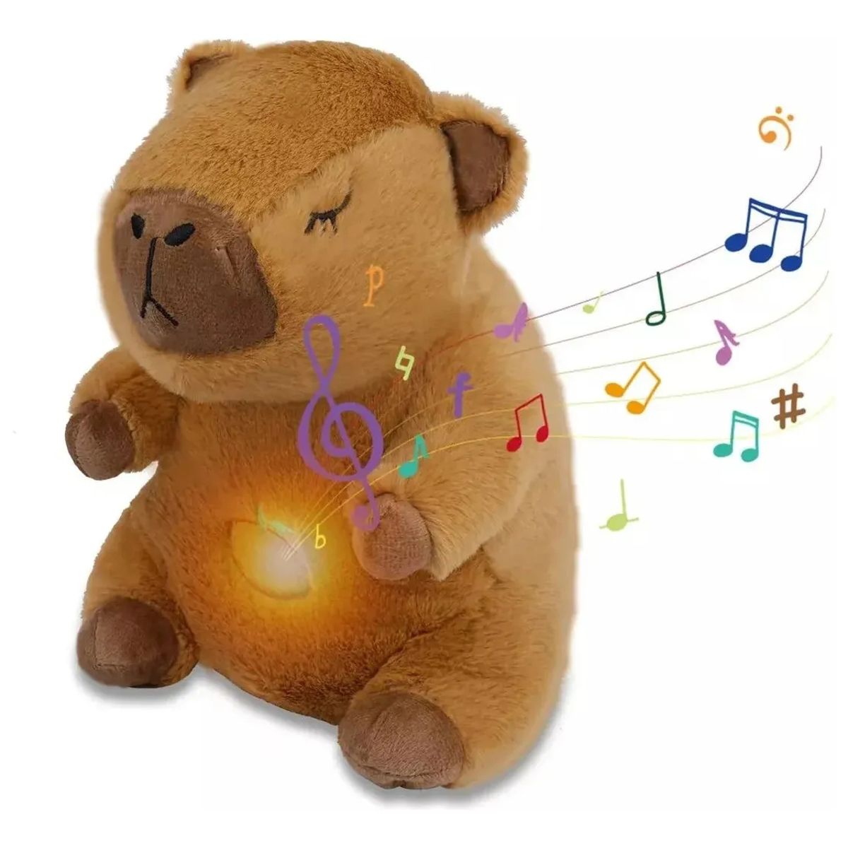 GENERICO - Capibara Peluche Que Respira Calma Ansiedad Para Dormir