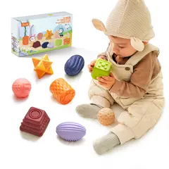 LUBABYCAS - Juguete Sensorial Bloques Pelotas Mordedor TM193
