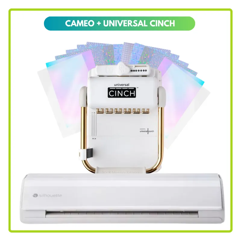 SILHOUETTE - Cameo 5 + ENCUADERNADORA CINCH UNIVERSAL