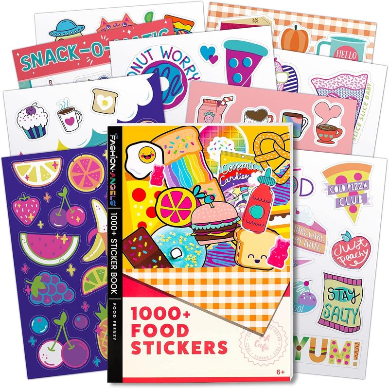 FASHION ANGELS - Libro Con Stickers 1000 Alimentos Food Fashion Angels
