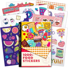 FASHION ANGELS - Libro Con Stickers 1000 Alimentos Food