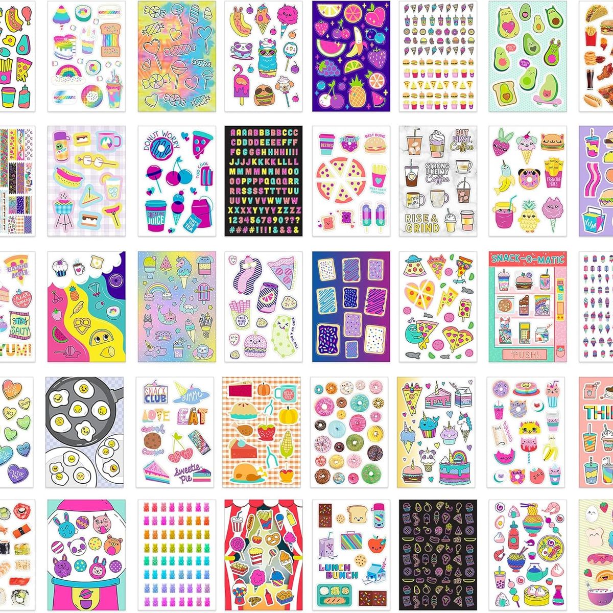FASHION ANGELS - Libro Con Stickers 1000 Alimentos Food Fashion Angels