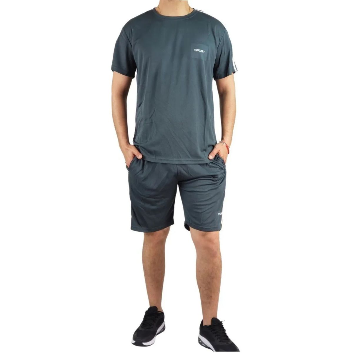 LOOK SHOP - Conjunto Deportivo Hombre Short Polera Equipos Colore Futbol 909