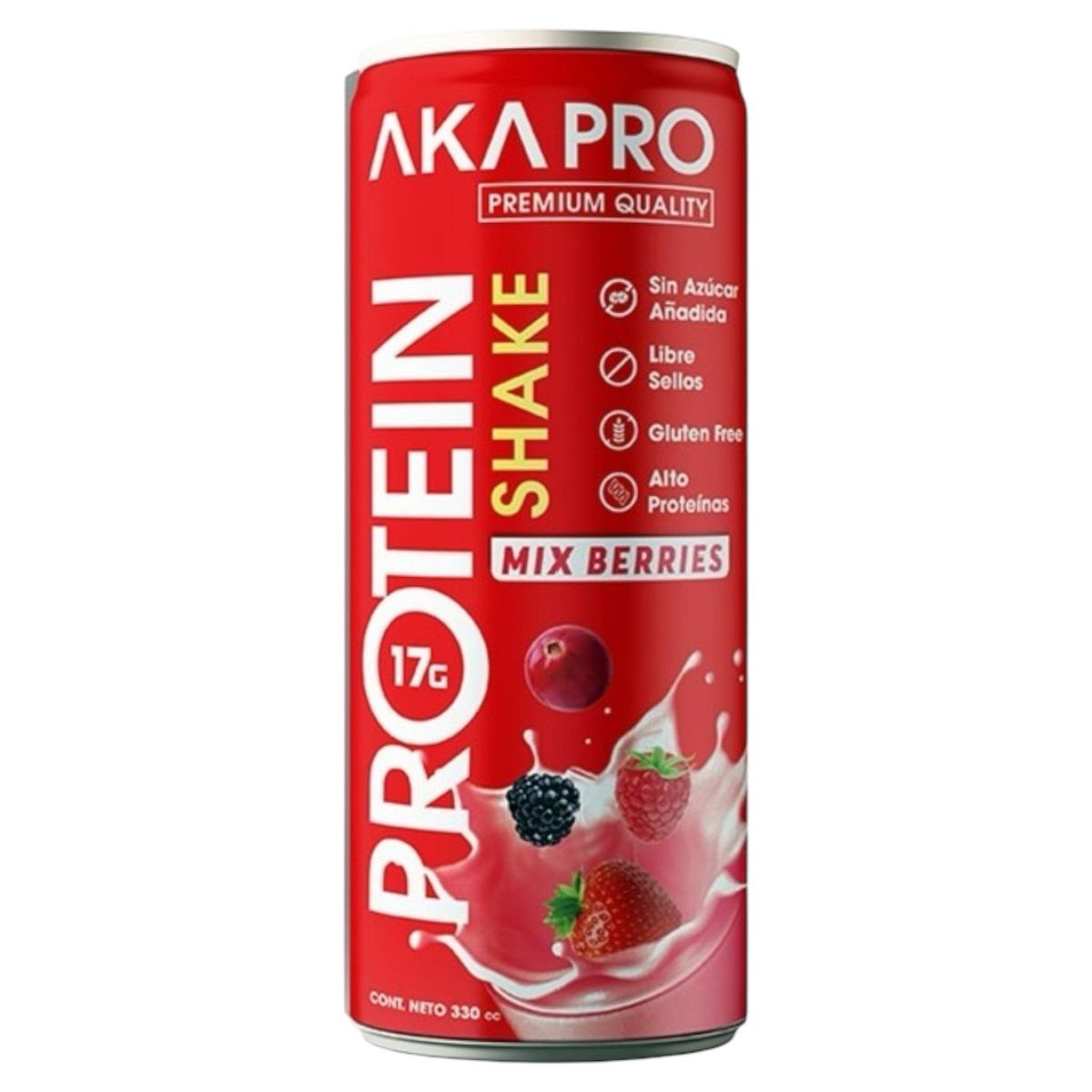 GENERICO - PROTEIN SHAKE BERRIES 330ML - AKAPRO