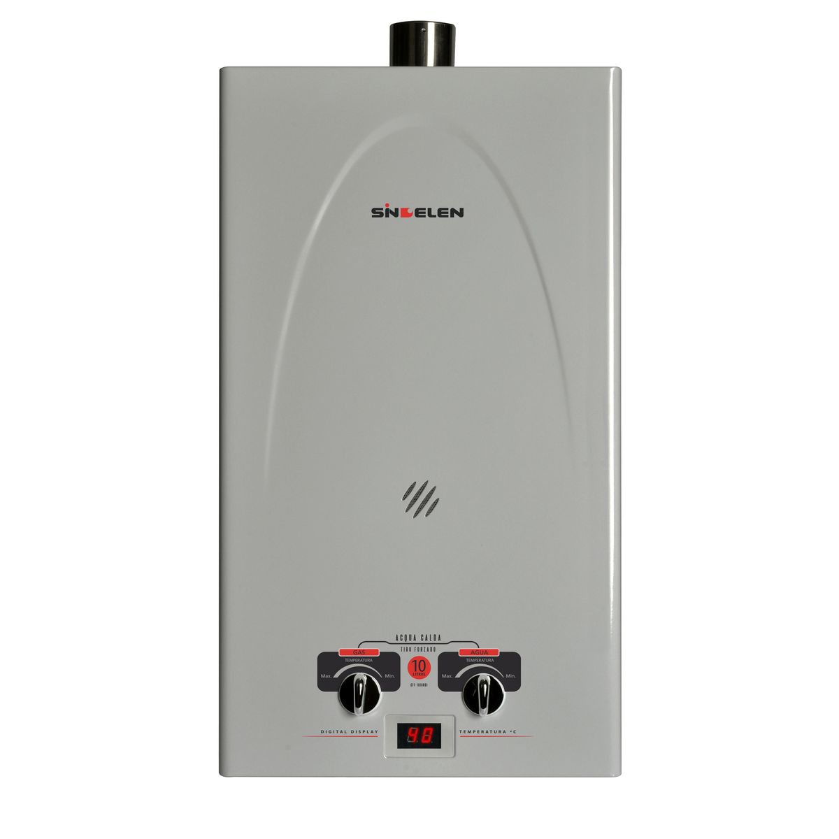 SINDELEN - Calefont 10 Litros Gas Natural Tiro Forzado CFF-101GNSI