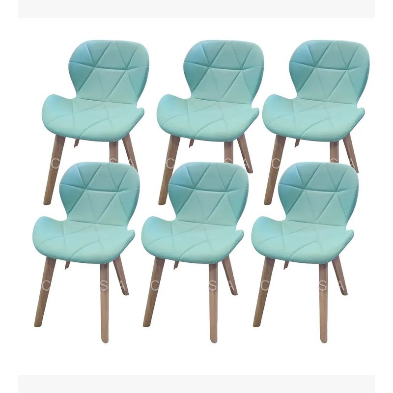CORI CORI - Pack 6 Sillas Mariposa Wood Menta