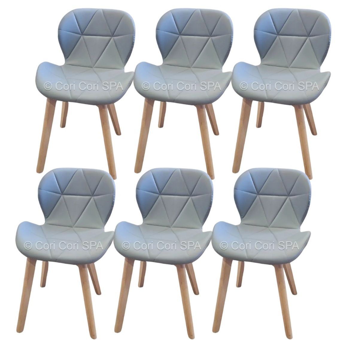 CORI CORI - Pack 6 Sillas Mariposa Wood