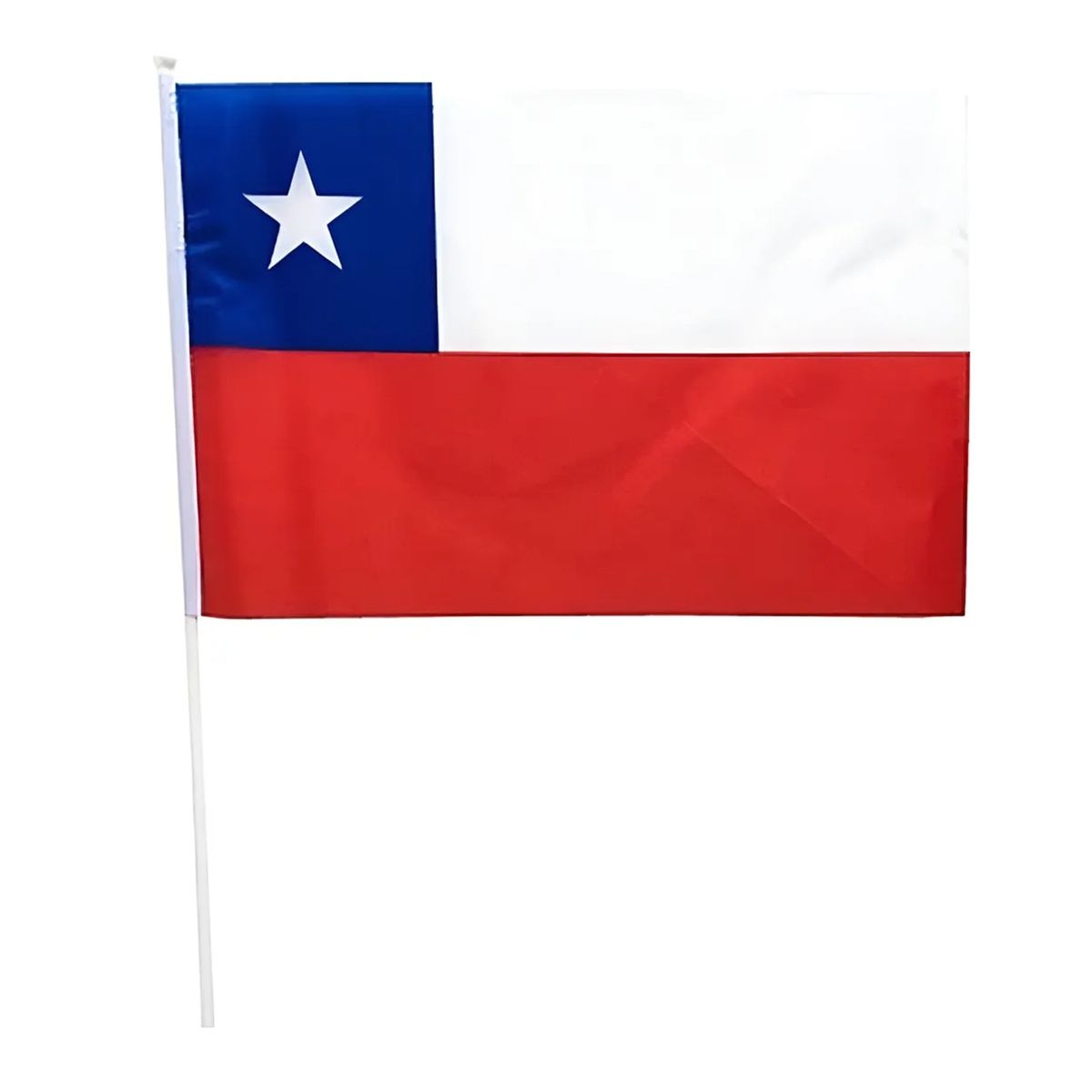 GENERICO - Bandera De Chile 40x60cm Mástil Palito Fechas Patrias Bandera Chile
