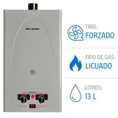 SINDELEN - Calefont 13 Litros Gas Licuado Tiro forzado CFF-130GLSI