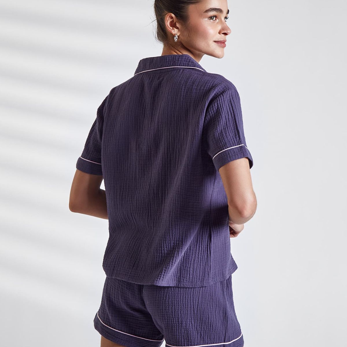 LOUNGE - Pijama Mujer Dreamy Camisero Gauze