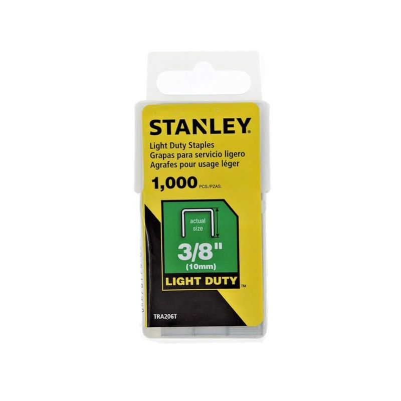STANLEY - Grapas para uso ligero 3/8 1000 unds STANLEY TRA206T
