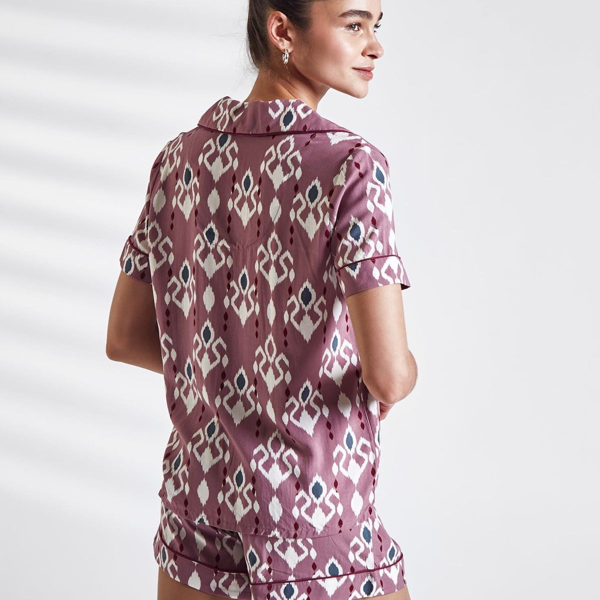 LOUNGE - Set Pijama Mujer Camisero Boho