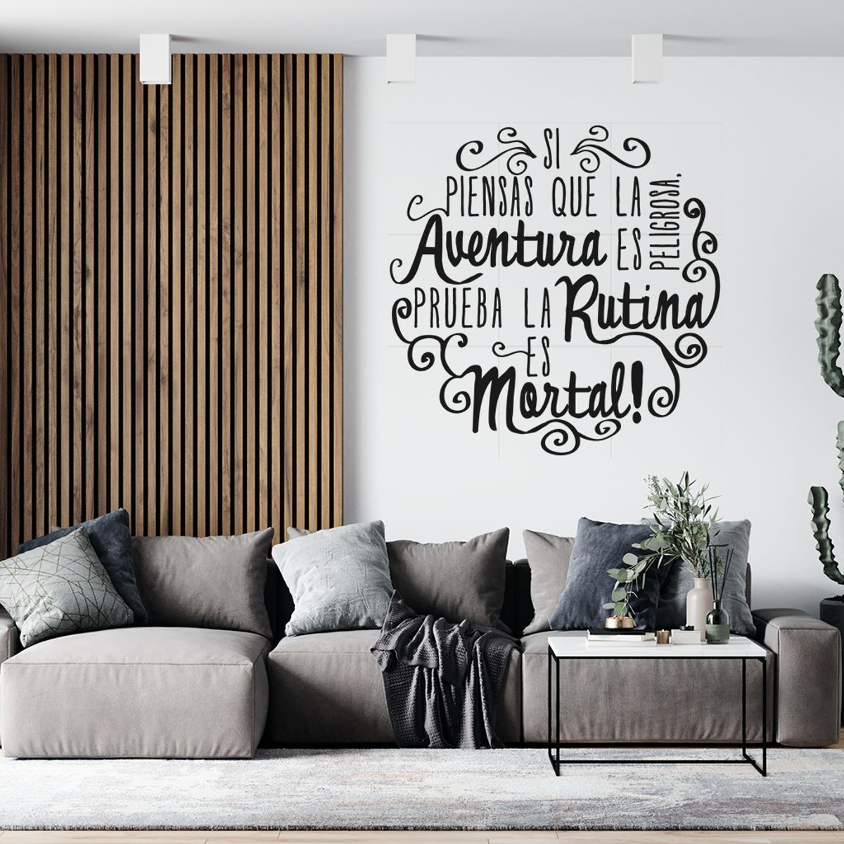 GENERICO - Frase Deco Si Piensas Que La Aventura FR‑11003