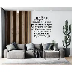 GENERICO - Frase Deco Mira Siempre Hacia Adelante En La Vida FR‑11006