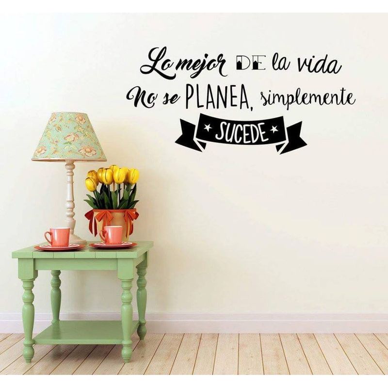 GENERICO - Frase Deco Lo Mejor De La Vida No Se Planea FR‑11009