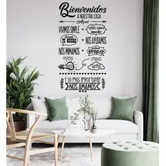 GENERICO - Frase Deco Bienvenidos A Nuestra Casa FR‑11010