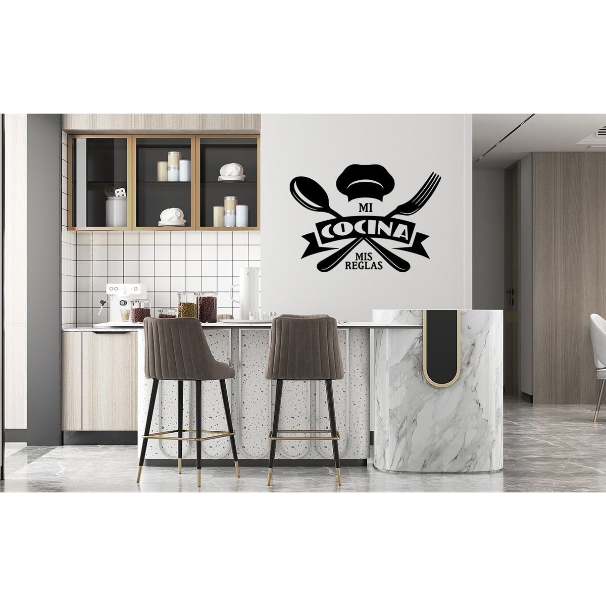 GENERICO - Frase Deco Mi Cocina Mis Reglas FR‑11014