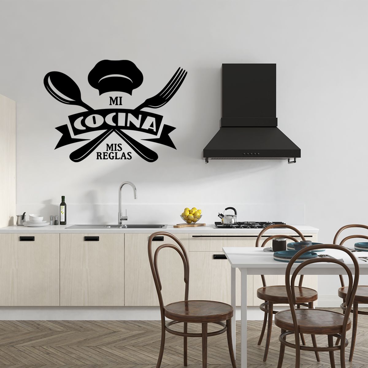 GENERICO - Frase Deco Mi Cocina Mis Reglas FR‑11014