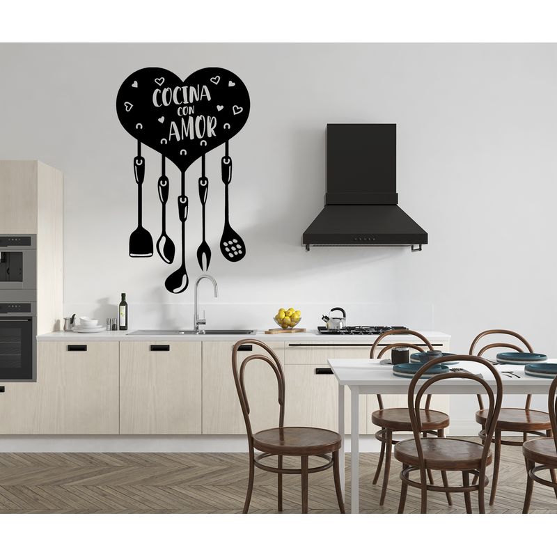 GENERICO - Frase Deco Cocina Con Amor FR‑11015