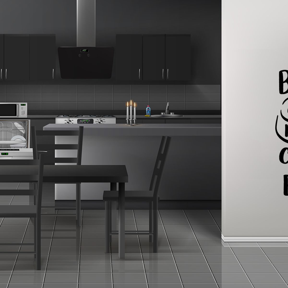 GENERICO - Frase Deco A Balanced Diet Is Having A Cupcake FR‑11020