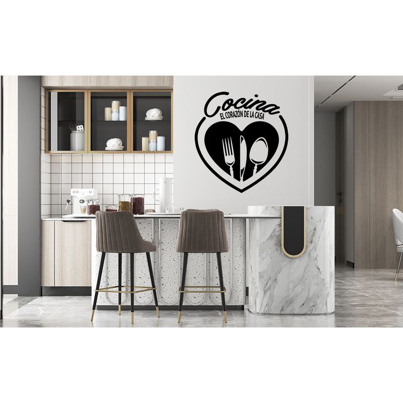 GENERICO - Frase Deco Cocina El Corazón De La Casa FR‑11021