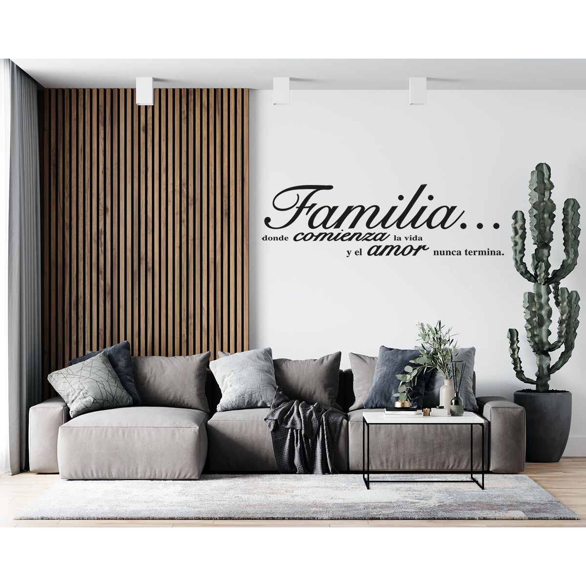 GENERICO - Frase Deco Familia Donde Comienza La Vida FR‑11029