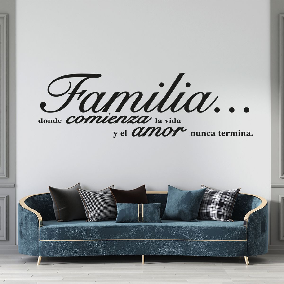 GENERICO - Frase Deco Familia Donde Comienza La Vida FR‑11029