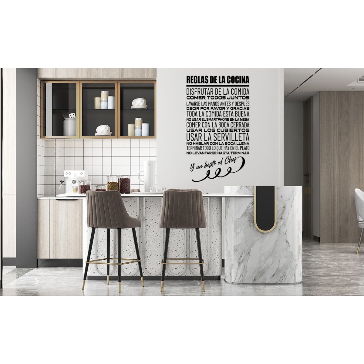 GENERICO - Frase Deco Reglas De La Cocina FR‑11036