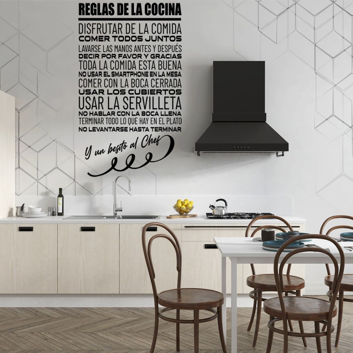 GENERICO - Frase Deco Reglas De La Cocina FR‑11036
