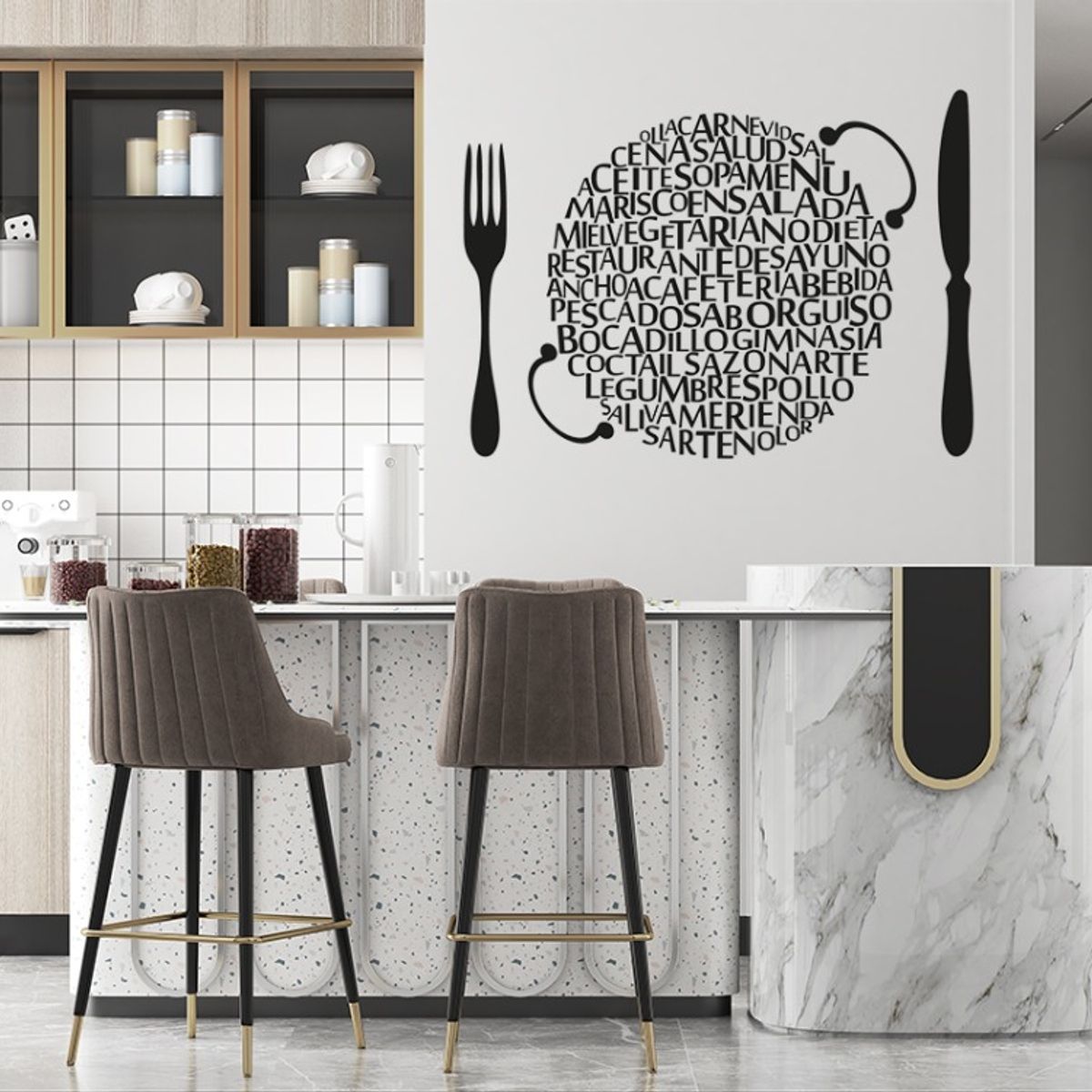 GENERICO - Frase Deco Plato De Letras E Ideas FR‑11039